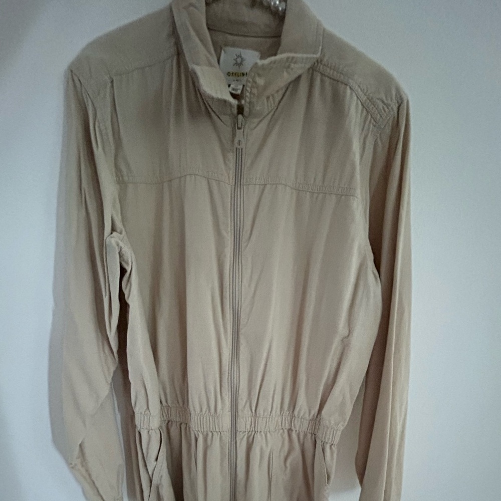 Aerie beige jumpsuit